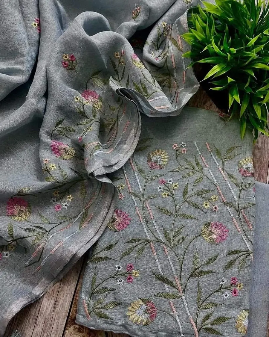 Exclusive Collection – Cotton Linen Dress Materials